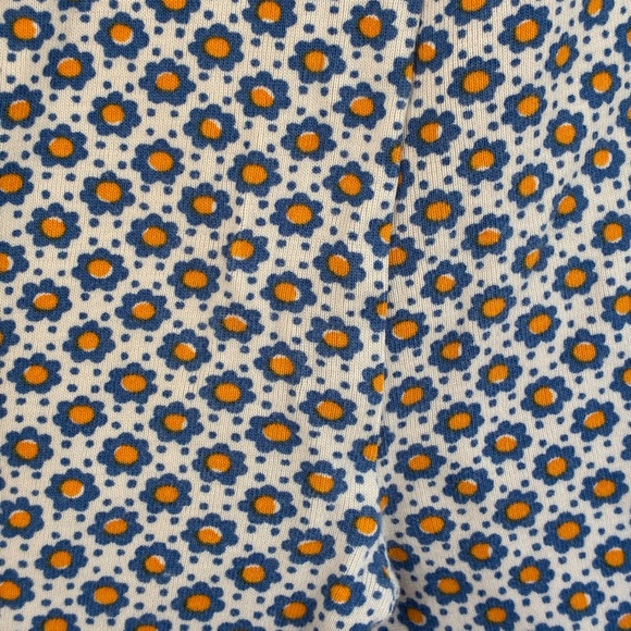 Misha And Puff Blue and White Flower Leggings 8Y - Picture 5 of 6